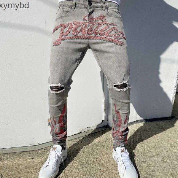 men's jeans y2k men stretchy ripped skinny black jeans slim hole trousers aesthetic rhinestones streetwear denim263w, Blue
men's jeans y2k men stretchy ripped skinny black jeans slim hole trousers aesthetic rhinestones streetwear denim263w, Blue