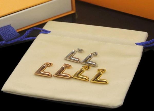 fashion earrings 316l stainless steel luxury women stud rose gold brand v letter triangle designer earring jewelry gifts2889522, Golden;silver
fashion earrings 316l stainless steel luxury women stud rose gold brand v letter triangle designer earring jewelry gifts2889522, Golden;silver