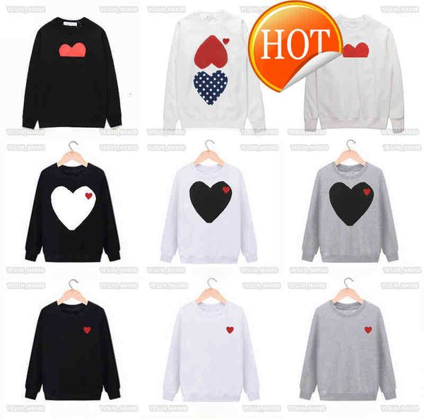 designer cdgs classic hoodie fashion play little red peach heart printed mens and womens sweater round neck t shirt, Black
designer cdgs classic hoodie fashion play little red peach heart printed mens and womens sweater round neck t shirt, Black