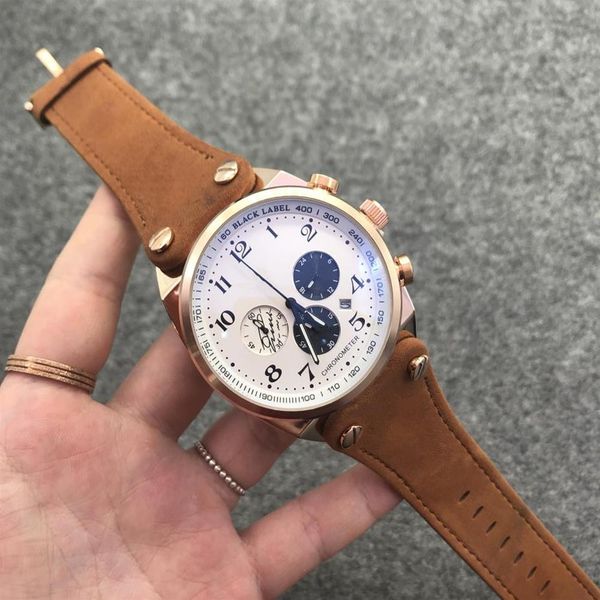 luxury men watches chronograph watch 46mm stainless steel quartz movement sports watches aquaracer wristwatches302h, Slivery;brown
luxury men watches chronograph watch 46mm stainless steel quartz movement sports watches aquaracer wristwatches302h, Slivery;brown