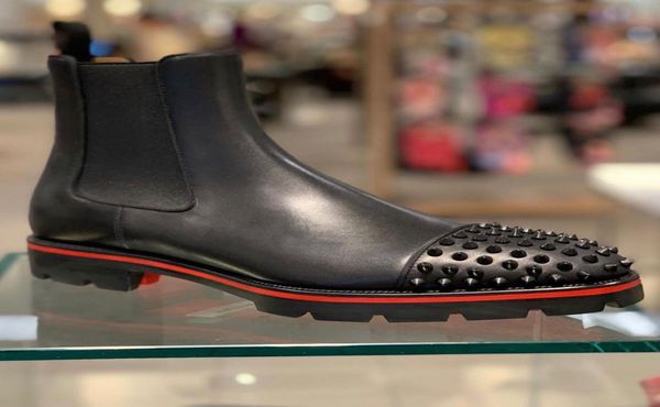 boots men's designer melon spikes ankle boots shoes men lug sole calfskin leather fashion booties eu38-463063381, Black
boots men's designer melon spikes ankle boots shoes men lug sole calfskin leather fashion booties eu38-463063381, Black
