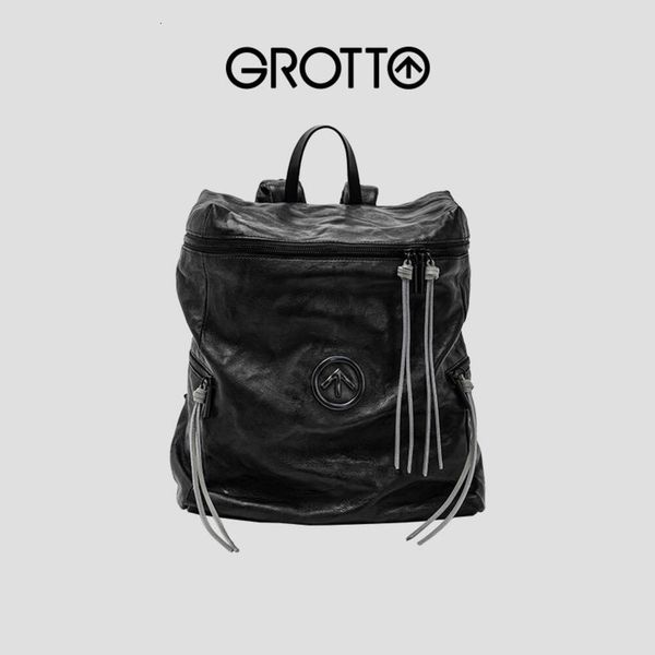 grotto gele sexism pleated italian sheepskin black stone backpack large capacity backpack arrow mark
grotto gele sexism pleated italian sheepskin black stone backpack large capacity backpack arrow mark