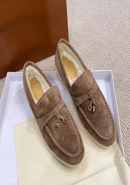 lp winter charms walk suede loafers moccasins shoes wool mules warm genuine leather men's slip on flat women's luxury designers dr, Black
lp winter charms walk suede loafers moccasins shoes wool mules warm genuine leather men's slip on flat women's luxury designers dr, Black