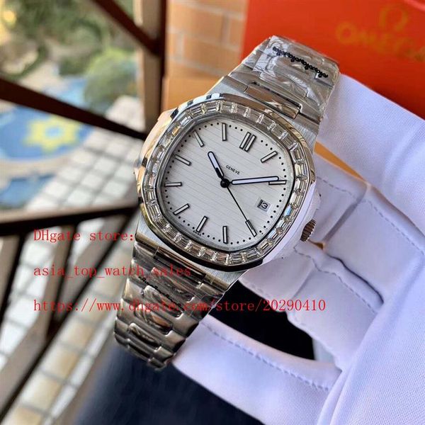 2019 version 40mm square diamond bezel nautilus 5711 1a-001 date asia mechanical transparent mechanical automatic mens watche235s, Slivery;brown
2019 version 40mm square diamond bezel nautilus 5711 1a-001 date asia mechanical transparent mechanical automatic mens watche235s, Slivery;brown