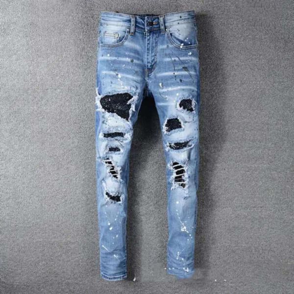 202 mens jeans distressed motorcycle biker jean rock skinny slim ripped hole letter brand 8 colors denim pants size28522, Blue
202 mens jeans distressed motorcycle biker jean rock skinny slim ripped hole letter brand 8 colors denim pants size28522, Blue