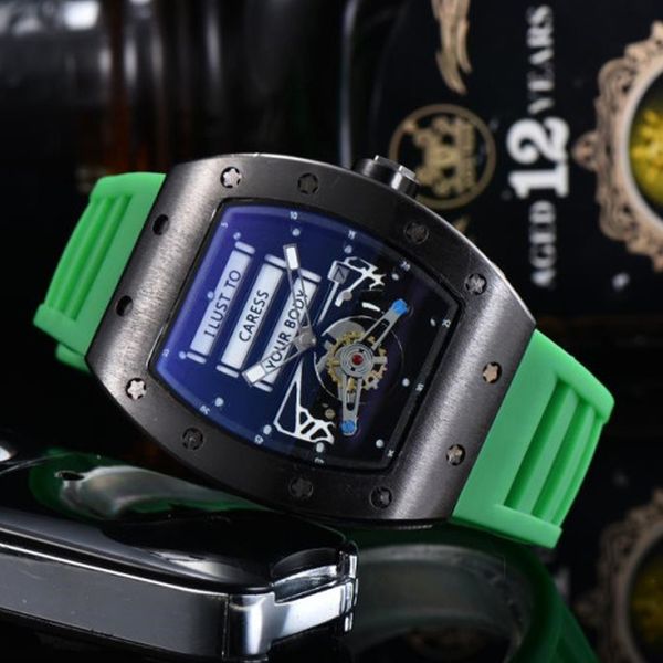fashion men sport dial hollow quartz wristwatches waterproof rubber strap luxury mens skeleton watches, Slivery;brown
fashion men sport dial hollow quartz wristwatches waterproof rubber strap luxury mens skeleton watches, Slivery;brown