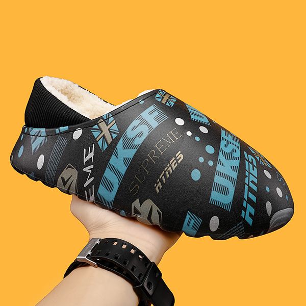printed graffiti pullover bag and cotton slippers slrn fluffy slippers plush faux fur slippers thermal interior flip-flops fashion non-slip, Black
printed graffiti pullover bag and cotton slippers slrn fluffy slippers plush faux fur slippers thermal interior flip-flops fashion non-slip, Black