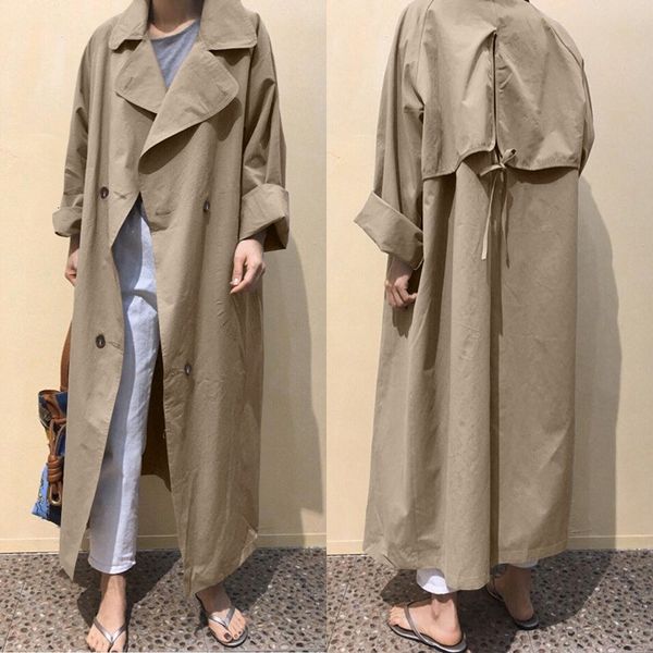 womens trench coats fashion solid maxi jackets zanzea casual lapel double breasted overcoats female long sleeve oversized 230904, Tan;black
womens trench coats fashion solid maxi jackets zanzea casual lapel double breasted overcoats female long sleeve oversized 230904, Tan;black