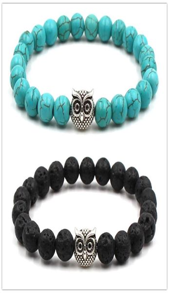 natural black lava stone turquoise owl charm bracelet vaolcano stone aromatherapy essential oil diffuser bracelet for women yoga j7664555, Golden;silver 
natural black lava stone turquoise owl charm bracelet vaolcano stone aromatherapy essential oil diffuser bracelet for women yoga j7664555, Golden;silver