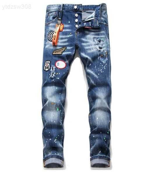 men's jeans dsquare european and american luxury designer d2 men's jeans slim fit elastic embroidery pants fashion swing paint men, Blue
men's jeans dsquare european and american luxury designer d2 men's jeans slim fit elastic embroidery pants fashion swing paint men, Blue