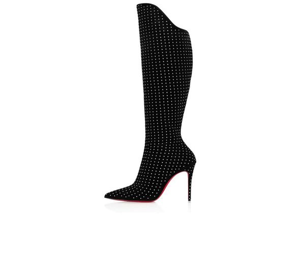 2021s women long boot high heels alta botta plume 100mm suede knee highs boots black suedes knee-high boots leathers with rhinestone luxury
2021s women long boot high heels alta botta plume 100mm suede knee highs boots black suedes knee-high boots leathers with rhinestone luxury