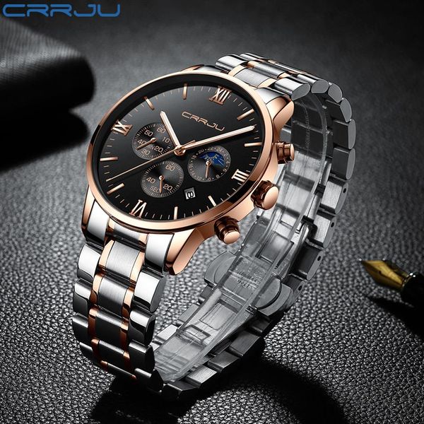 crrju men stainless steel quartz watches waterproof timing luminous calendar mens watches brand luxury watch relogio masculino242u, Slivery;brown
crrju men stainless steel quartz watches waterproof timing luminous calendar mens watches brand luxury watch relogio masculino242u, Slivery;brown