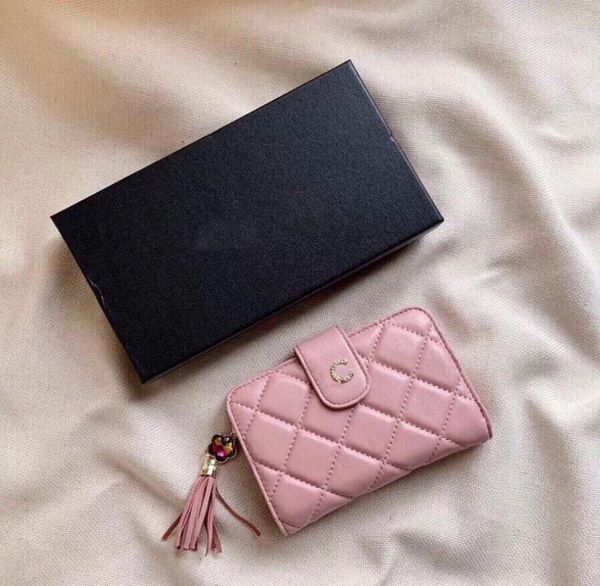 french luxury womens mini small coin purses pink black lambskin quilted designer wallet tassel pendant diamond pattern card holder7534080, Red;black
french luxury womens mini small coin purses pink black lambskin quilted designer wallet tassel pendant diamond pattern card holder7534080, Red;black