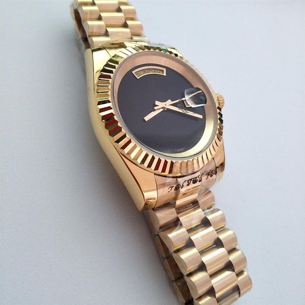 automatic mens watches mechanical movement auto date watch stainless steel president strap sapphire glass wristwatch 5290i, Slivery;brown
automatic mens watches mechanical movement auto date watch stainless steel president strap sapphire glass wristwatch 5290i, Slivery;brown