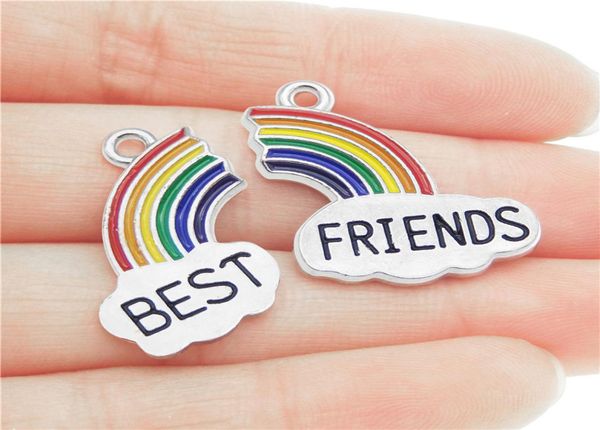 50sets alloy metal drop oil enamel rainbow friends charms connector for diy bracelet necklace jewelry making2415945, Bronze;silver
50sets alloy metal drop oil enamel rainbow friends charms connector for diy bracelet necklace jewelry making2415945, Bronze;silver