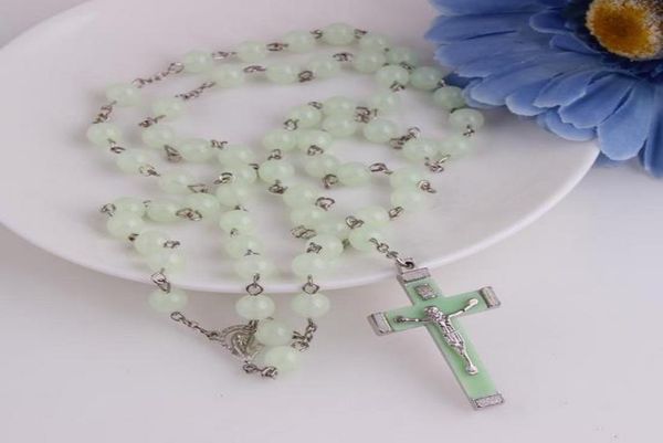 light blue glow in dark plastic rosary beads luminous noctilucent necklace fashion religious jewelry party gift dhn4051164737, Silver
light blue glow in dark plastic rosary beads luminous noctilucent necklace fashion religious jewelry party gift dhn4051164737, Silver