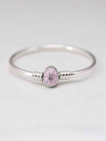 925 sterling silver magnolia b charm clasp bangle bracelets pale cerise enamel pink cz fit lady beads pendants3578554, Golden;silver
925 sterling silver magnolia b charm clasp bangle bracelets pale cerise enamel pink cz fit lady beads pendants3578554, Golden;silver