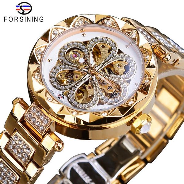 forsining mechanical women watch brand luxury diamond female watches automatic gold stainless steel waterproof ladies clock3251, Slivery;brown
forsining mechanical women watch brand luxury diamond female watches automatic gold stainless steel waterproof ladies clock3251, Slivery;brown
