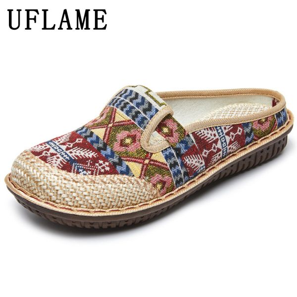 slippers sandal wanita sulaman etnik musim panas sepatu datar linen kain baji sol lembut berjalan tua slip on muller 230905, Black
slippers sandal wanita sulaman etnik musim panas sepatu datar linen kain baji sol lembut berjalan tua slip on muller 230905, Black