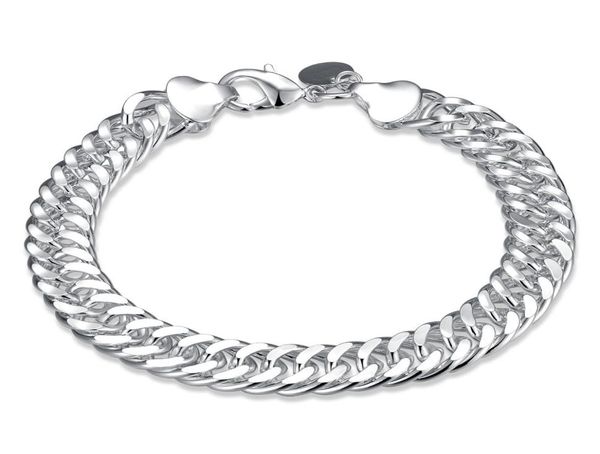 10mm heavy wide chain men039s silver tone polished bracelet 925 silver plated fashion jewelry link chain bracelet christmas gif1058012, Black
10mm heavy wide chain men039s silver tone polished bracelet 925 silver plated fashion jewelry link chain bracelet christmas gif1058012, Black