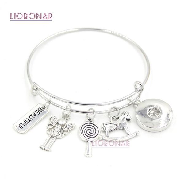 new arrival diy snap jewelry beautiful little girl lollipop rocking horse charm bracelet bangle snap button bracelets for teenth g3340235, Golden;silver
new arrival diy snap jewelry beautiful little girl lollipop rocking horse charm bracelet bangle snap button bracelets for teenth g3340235, Golden;silver