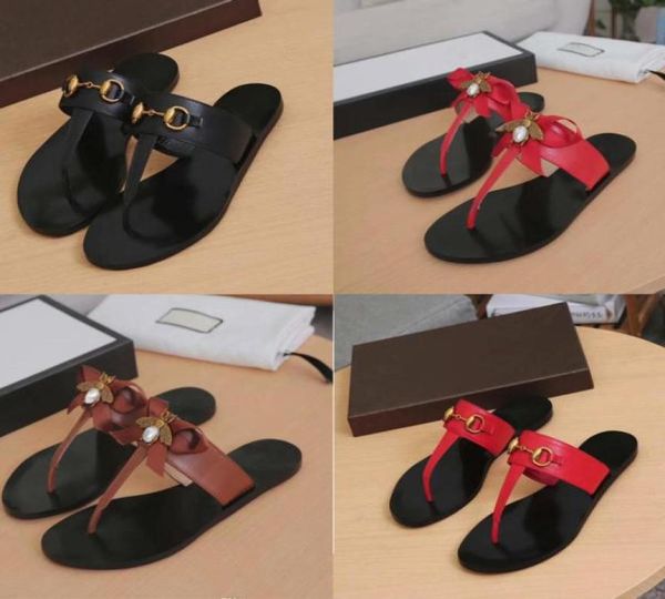 brand designer women flip flops slipper summer slides sandals luxury women genuine leather metal bee lovely bow tie flat slippers 1691514, Black
brand designer women flip flops slipper summer slides sandals luxury women genuine leather metal bee lovely bow tie flat slippers 1691514, Black