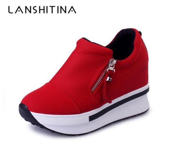 new women wedge platform shoes 75cm high heel zipper casual red breathable height increaseing canvas shoes woman sneakers 2012178635658, Black;white
new women wedge platform shoes 75cm high heel zipper casual red breathable height increaseing canvas shoes woman sneakers 2012178635658, Black;white