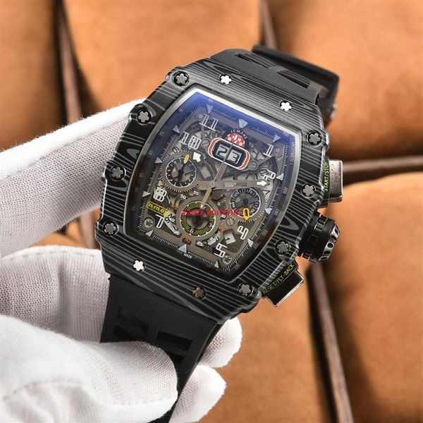 2023 6-pin automatic watch men's watch luxury full-featured quartz watch silicone strap gift 147277o, Slivery;brown
2023 6-pin automatic watch men's watch luxury full-featured quartz watch silicone strap gift 147277o, Slivery;brown