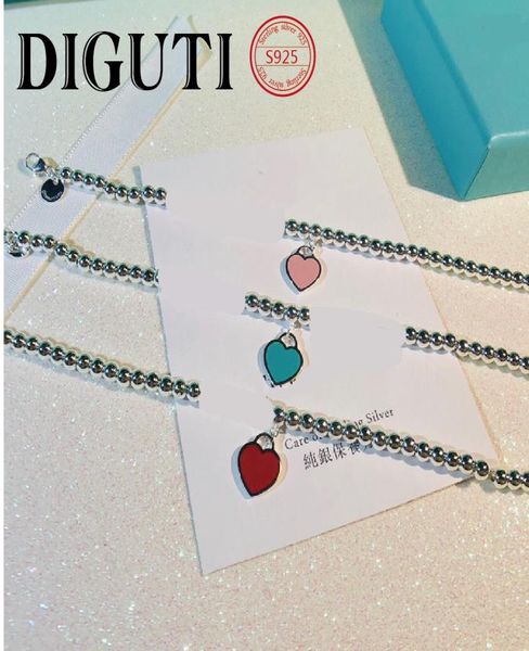 925 sterling silver bracelet beaded strand jewelry high-end craftsmanship, blue pink heart-shaped bracelet, wholesale with official logo4208, Black
925 sterling silver bracelet beaded strand jewelry high-end craftsmanship, blue pink heart-shaped bracelet, wholesale with official logo4208, Black