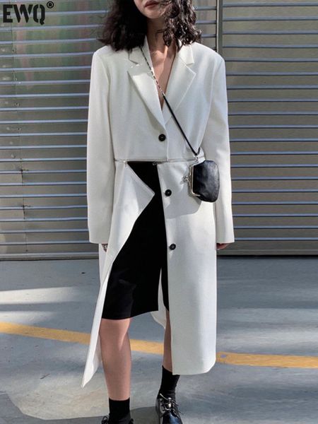 womens trench coats ewq streetwear style long sleeve outwear single breasted stitching coat waist split clothing windbreaker 230904, Tan;black
womens trench coats ewq streetwear style long sleeve outwear single breasted stitching coat waist split clothing windbreaker 230904, Tan;black