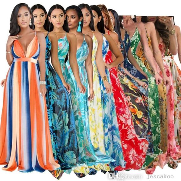 summer casual dress women maxi dresses designer clothing sling deep v-neck open back chiffon skirt long sundress, Black;gray
summer casual dress women maxi dresses designer clothing sling deep v-neck open back chiffon skirt long sundress, Black;gray