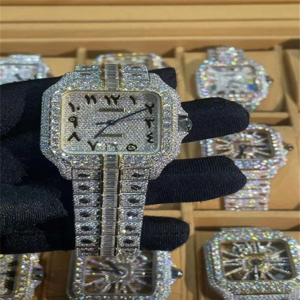 luxury mens watches moissanite mosang stone diamond watch movement watches for men montre de luxe wristwatch mechanical automa2620, Slivery;brown
luxury mens watches moissanite mosang stone diamond watch movement watches for men montre de luxe wristwatch mechanical automa2620, Slivery;brown