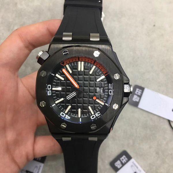new luxury royal men's cutout watch 15710st automatic movement 42mm dial transparent back 316 stainless steel case rubber strap men, Slivery;brown
new luxury royal men's cutout watch 15710st automatic movement 42mm dial transparent back 316 stainless steel case rubber strap men, Slivery;brown