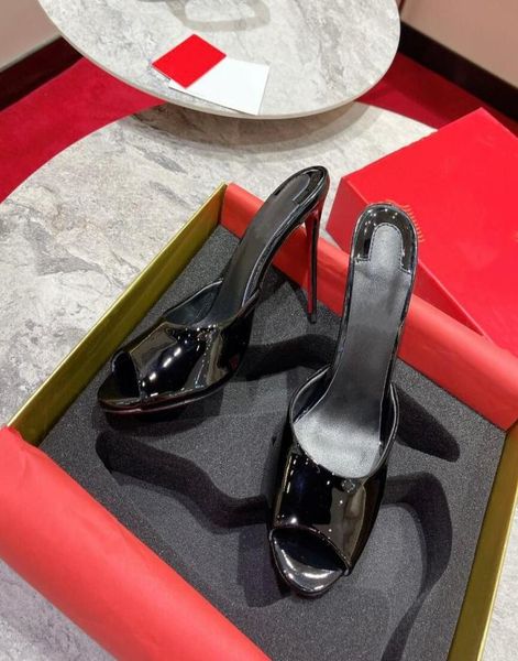luxury retro fish mouth high heels slippers fashion patent leather red shoe sole sandals designer women wedding party highhe6912321, Black
luxury retro fish mouth high heels slippers fashion patent leather red shoe sole sandals designer women wedding party highhe6912321, Black