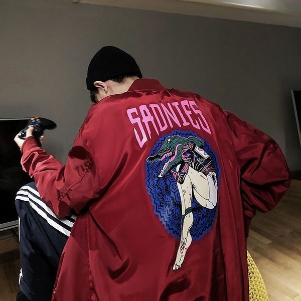 men s jackets jaket bercetak buaya punggung amerika pria jaket bisbol tampan hip hop jalanan pop ukuran besar mantel kasual baru musim gugur, Black;brown
men s jackets jaket bercetak buaya punggung amerika pria jaket bisbol tampan hip hop jalanan pop ukuran besar mantel kasual baru musim gugur, Black;brown