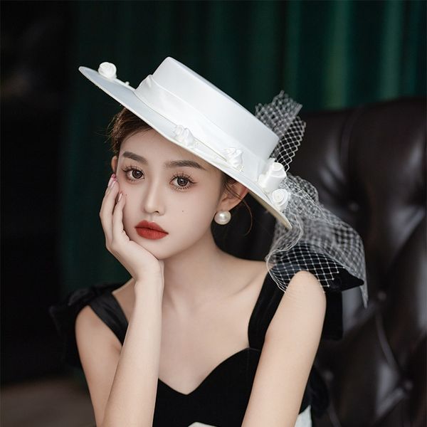 wide brim hats bucket french retro elegant bridal mesh hat bow po modeling 230905, Blue;gray
wide brim hats bucket french retro elegant bridal mesh hat bow po modeling 230905, Blue;gray
