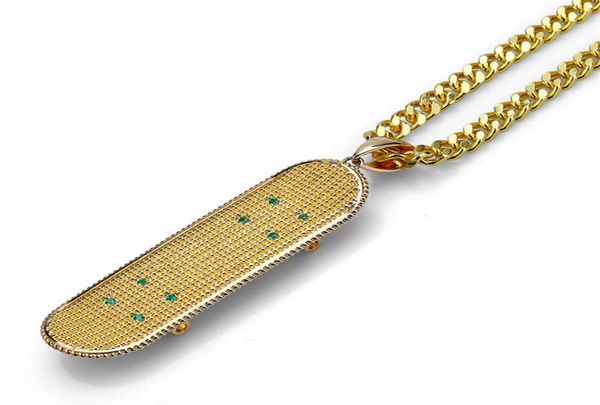 skateboard mens pendant necklace gold plated copper inlaid zircon skateboard pendant 60cm stainless steel chain hip hop jewelry7501199, Silver
skateboard mens pendant necklace gold plated copper inlaid zircon skateboard pendant 60cm stainless steel chain hip hop jewelry7501199, Silver