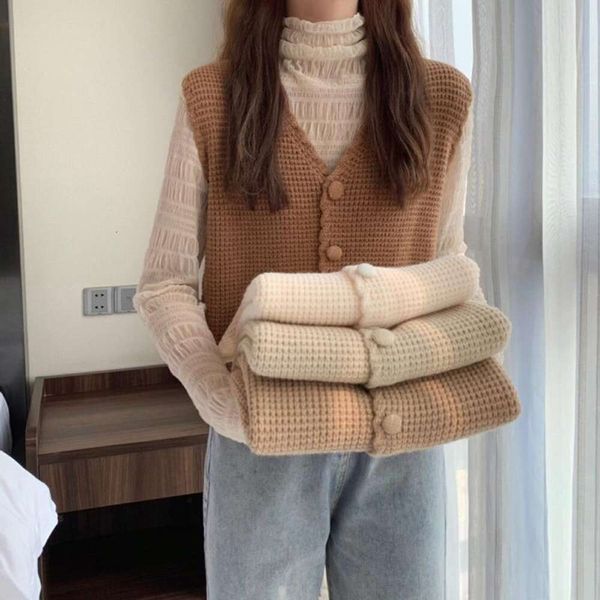 spring and autumn style vests horse pin womens woolen vest stacked outer knitted winter wear, Black;white
spring and autumn style vests horse pin womens woolen vest stacked outer knitted winter wear, Black;white