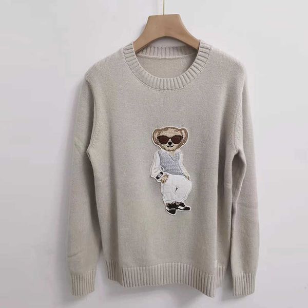 designer jiayi still rl ralph autumn/winter little bear cartoon embroidery round neck wool pullover knit sweater female, White;black
designer jiayi still rl ralph autumn/winter little bear cartoon embroidery round neck wool pullover knit sweater female, White;black