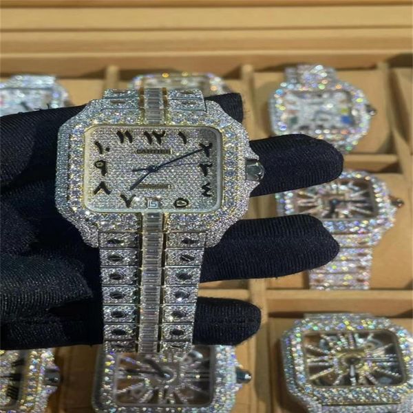 luxury mens watches moissanite mosang stone diamond watch movement watches for men montre de luxe wristwatch mechanical automa258c, Slivery;brown
luxury mens watches moissanite mosang stone diamond watch movement watches for men montre de luxe wristwatch mechanical automa258c, Slivery;brown
