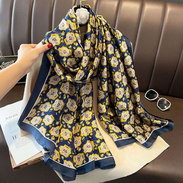 camelellia wraps styled summer sunblock beach towel womens silk scarf holiday korean, Blue;gray
camelellia wraps styled summer sunblock beach towel womens silk scarf holiday korean, Blue;gray