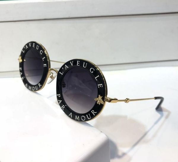 0113 sunglasses for women fashion round summer style black gold frame with bees 0113s sunglasses uv 400 lens come with9897311, White;black
0113 sunglasses for women fashion round summer style black gold frame with bees 0113s sunglasses uv 400 lens come with9897311, White;black