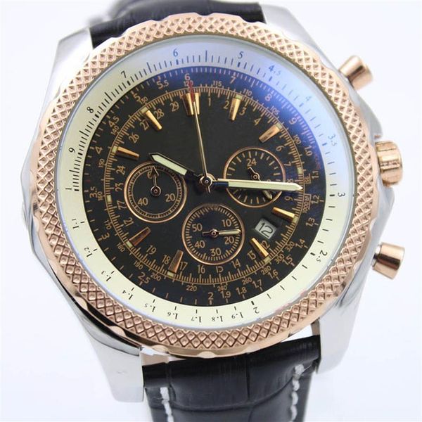 tow tone new watches quality b06 b01 a25362 chronograph battery movement quartz black dial men watch silver leather strap mens wri3208, Slivery;brown
tow tone new watches quality b06 b01 a25362 chronograph battery movement quartz black dial men watch silver leather strap mens wri3208, Slivery;brown