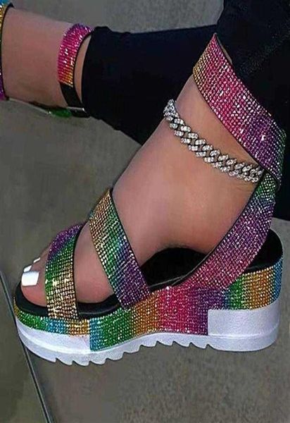 new bling women039s sandals shoes wedge platform crystal ankle buckle jelly sandals ladies summer fashion outdoor female beach22083705, Black
new bling women039s sandals shoes wedge platform crystal ankle buckle jelly sandals ladies summer fashion outdoor female beach22083705, Black