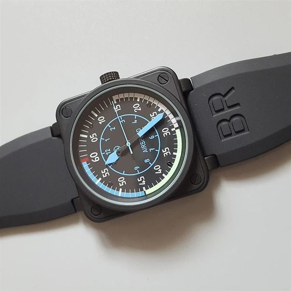 44mm mens bell watch waterproof automatic movement mechanical sapphire glass stainless steel men ross wristwatches br0198u, Slivery;brown
44mm mens bell watch waterproof automatic movement mechanical sapphire glass stainless steel men ross wristwatches br0198u, Slivery;brown