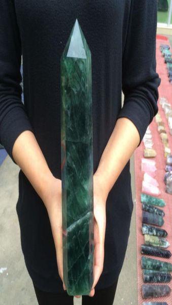 about 600g natural clear fluorite quartz obelisk crystal point healing5621555, Black
about 600g natural clear fluorite quartz obelisk crystal point healing5621555, Black