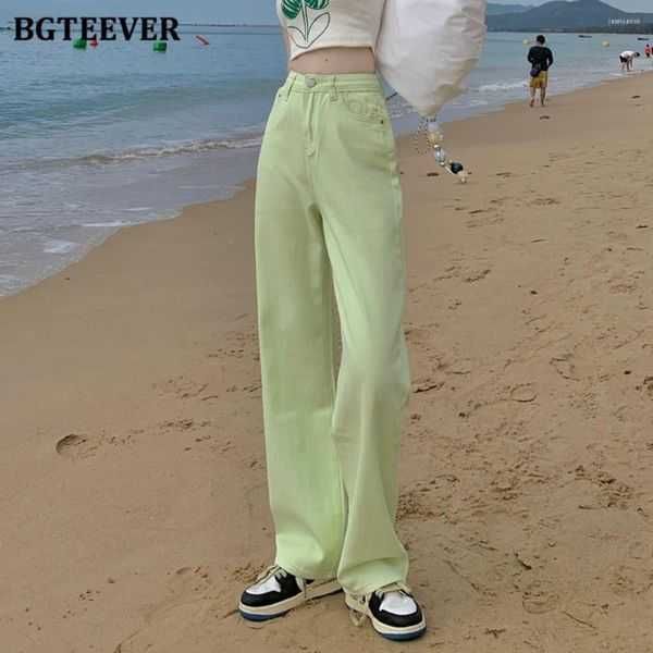 women's jeans bgteever chic casual loose pockets female straight trousers spring summer high waist ladies floor-length solid denim pant, Blue
women's jeans bgteever chic casual loose pockets female straight trousers spring summer high waist ladies floor-length solid denim pant, Blue