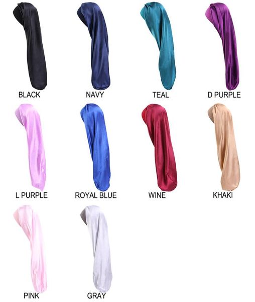 hair bonnet silk designer satin long bonnet luxury 10 colors for women with wide elastic band5406384, Blue;gray
hair bonnet silk designer satin long bonnet luxury 10 colors for women with wide elastic band5406384, Blue;gray