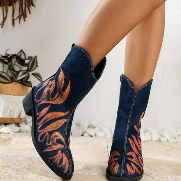mid tube side zipper fashion women's boots autumn/winter new large ethnic style 230830, Black
mid tube side zipper fashion women's boots autumn/winter new large ethnic style 230830, Black