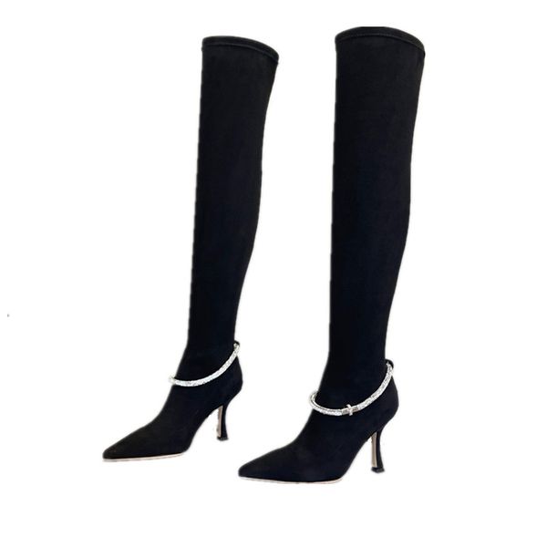 2023 women boots over the knee boot designer high heels lady pointed-toe pumps style boot ankle short booties woman luxury shoes, Black
2023 women boots over the knee boot designer high heels lady pointed-toe pumps style boot ankle short booties woman luxury shoes, Black